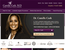 Tablet Screenshot of camillecashmd.com